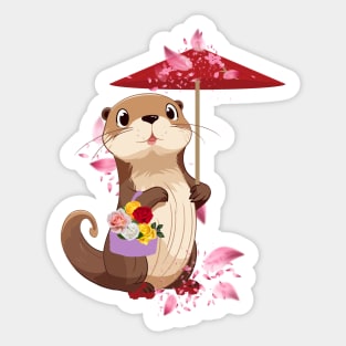 cute otter Sticker